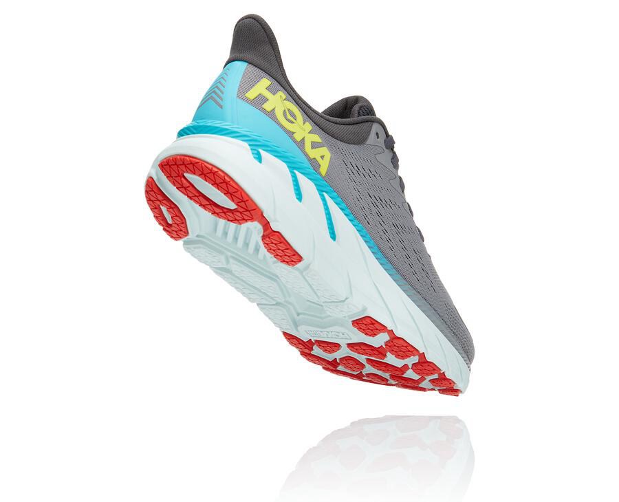 Hoka One One Koşu Ayakkabısı Erkek Gri - Clifton 7 - SC4385967